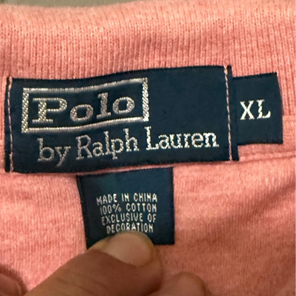 Polo Ralph Lauren Men's Size‎ XL Coral Heathered Polo Shirt - Picture 2 of 6